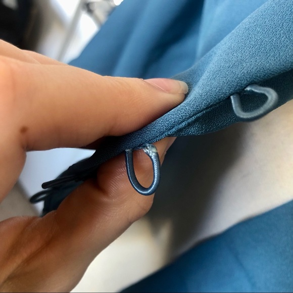 NWT Blue Blouse with Buttons - Picture 9 of 10